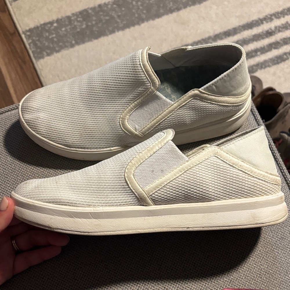 Women's Olukai White Slip-On Shoes